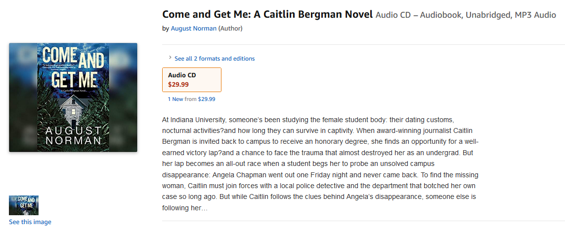 Read more about the article Come and Get Me by August Norman Audio Book coming soon